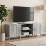 vidaXL Meuble TV Sonoma gris 150 x 31 x 50 cm Bois d'ingénierie
