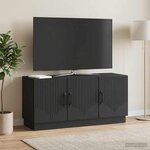 vidaXL Meuble TV Noir 99 x 34 5 x 47 cm Bois d'ingénierie