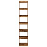 vidaXL Bibliothèque/Cloison de séparation vieux bois 40x30x198 cm