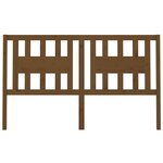 vidaXL Tête de lit Marron miel 206x4x100 cm Bois massif de pin