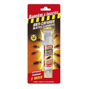 BARRIERE A INSECTES Anti-Cafards Cloportes - Seringue de 10 g