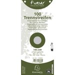 Paquet 100 Fiches Intercalaires Horizontales Unies Perforées Forever - 105x240mm - Gris - X 12 - Exacompta