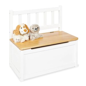 Pinolino banc de rangement pour enfants fenna blanc