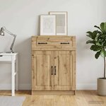 vidaXL Buffet Chêne artisanal 66 x 34 5 x 87 cm Bois d'ingénierie