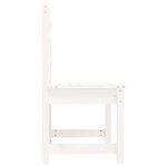 vidaXL Banc de jardin blanc 109 cm bois massif de pin