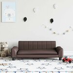 vidaXL Canapé pour enfants marron 90x53x30 cm similicuir