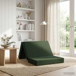 vidaXL Canapé-lit pliable 80 x 67 x 45 cm Vert foncé