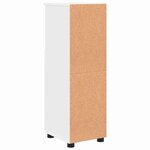 vidaXL Cabinet de salle de bain avec stockage Blanc 30 x 35 x 95 cm