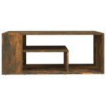 vidaXL Table basse Chêne fumé 100x50x40 cm Bois d'ingénierie