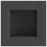 vidaXL Braise Noir 60 x 60 x 30 cm Acier