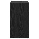 vidaXL Cabinet de salle de bain avec porte Chêne noir 63 x 29 x 55 cm