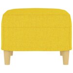 vidaXL Repose-pied Jaune clair 60x50x41 cm Tissu