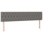vidaXL Sommier à lattes de lit et matelas et LED Gris foncé 180x200 cm