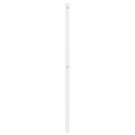 vidaXL Tête de lit métal blanc 200 cm