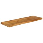 vidaXL Dessus de table à bord vivant 100x30x2 5cm bois massif manguier