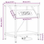 vidaXL Cabinet de chevet Chêne sonoma Bois d'ingénierie
