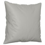 vidaXL Canapé 3 places avec oreillers gris clair 180 cm