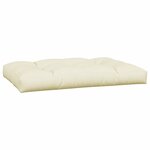 vidaXL Coussins de palette lot de 5 crème tissu