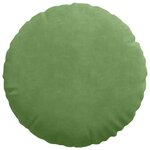 vidaXL Coussins de siège 2 Pièces Vert clair Ø 40 x 13 cm Velours