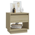 vidaXL Tables de chevet 2 Pièces Chêne sonoma 45x34x44 cm Bois ingénierie