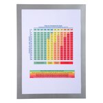 Pochette D'affichage Magnétique A4 - Argent - X 5 - Exacompta