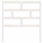vidaXL Tête de lit Blanc 81x4x100 cm Bois massif de pin