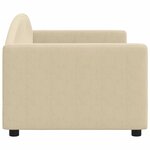 vidaXL Lit de repos crème 80x200 cm tissu