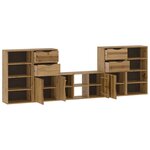 vidaXL Meubles TV 5 Pièces avec rangement ODDA bois de pin massif