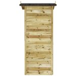 vidaXL Abri de stockage pour jardin Pin Imprégné 100 x 100 x 210 cm