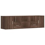 vidaXL Armoire d'angle chêne marron 160x40x45 cm bois d'ingénierie