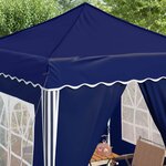 vidaXL Tente de fête pop-up 195 x 195 x 245 cm Bleu Tissu Oxford