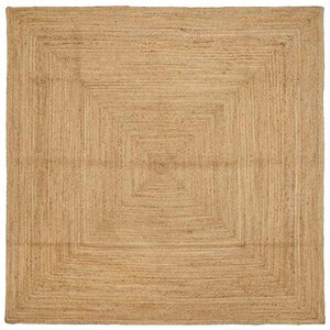 vidaXL Tapis de zone Beige 200 x 200 cm Jute