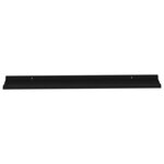 vidaXL Étagères murales 2 Pièces Noir 100x9x3 cm