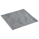 vidaXL Planches de plancher autoadhésives 5 11 m² PVC Gris clair