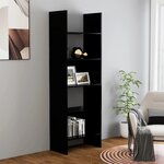vidaXL Bibliothèque Noir 60x35x180 cm Bois d’ingénierie