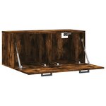 vidaXL Armoire murale chêne fumé 80x36 5x35 cm bois d'ingénierie