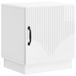 vidaXL Table de chevet Blanc brillant 43 x 34 5 x 47 cm