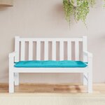 vidaXL Coussin de banc de jardin turquoise 120x50x7 cm tissu