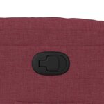 vidaXL Fauteuil inclinable Rouge bordeaux Tissu