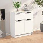 vidaXL Buffet Blanc 60x30x70 cm Bois d'ingénierie