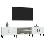 vidaXL Meuble TV Blanc 180x31 5x40 cm Bois d'ingénierie