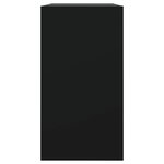 vidaXL Armoire à chaussures noir 80x34x63 cm bois d'ingénierie