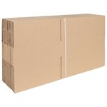 vidaXL Boîte Pliable 50 Pièces Marron 40 x 30 x 10 cm Carton