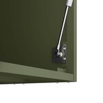 vidaXL Armoire murale pour garage Vert olive 90 x 33 x 35 cm