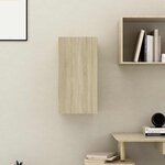 vidaXL Meuble TV Chêne sonoma 30 5x30x60 cm Bois d’ingénierie