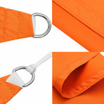 vidaXL Voile de parasol tissu oxford rectangulaire 2x3 5 m orange