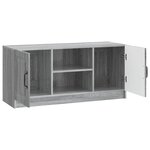 vidaXL Meuble TV Sonoma gris 102 x 34 5 x 47 cm Bois d'ingénierie