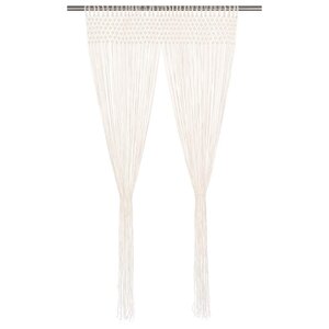vidaXL Rideau en macramé 140x240 cm Coton