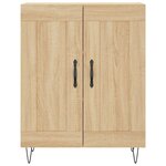 vidaXL Buffet haut Chêne sonoma 69 5x34x180 cm Bois d'ingénierie