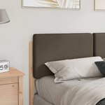 vidaXL Tête de lit capitonnée Marron et Taupe 150 cm Pin massif